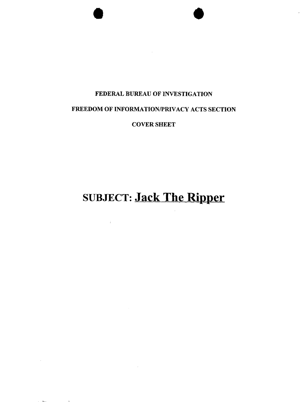 case study jack the ripper