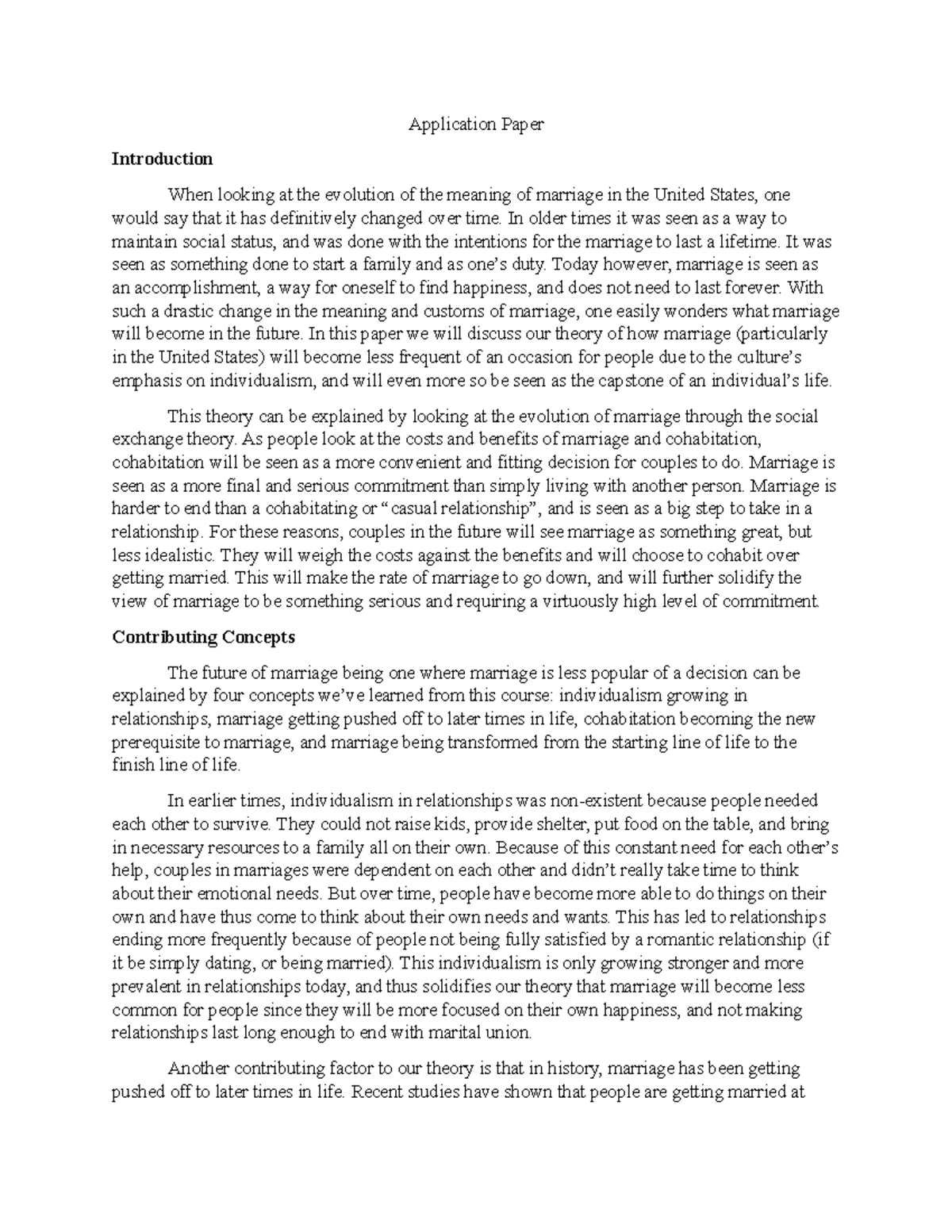 Application Paper 1 - This was for Brother Hammond's online class ...