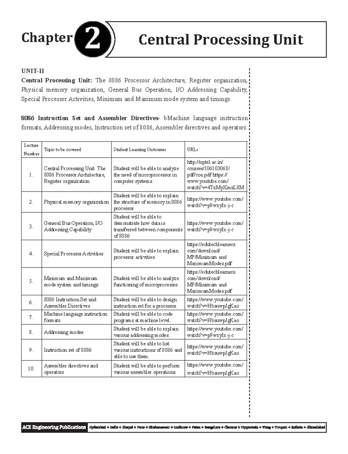 UNIT - 2 - Computer Organization - UNIT-II Central Processing Unit: The ...