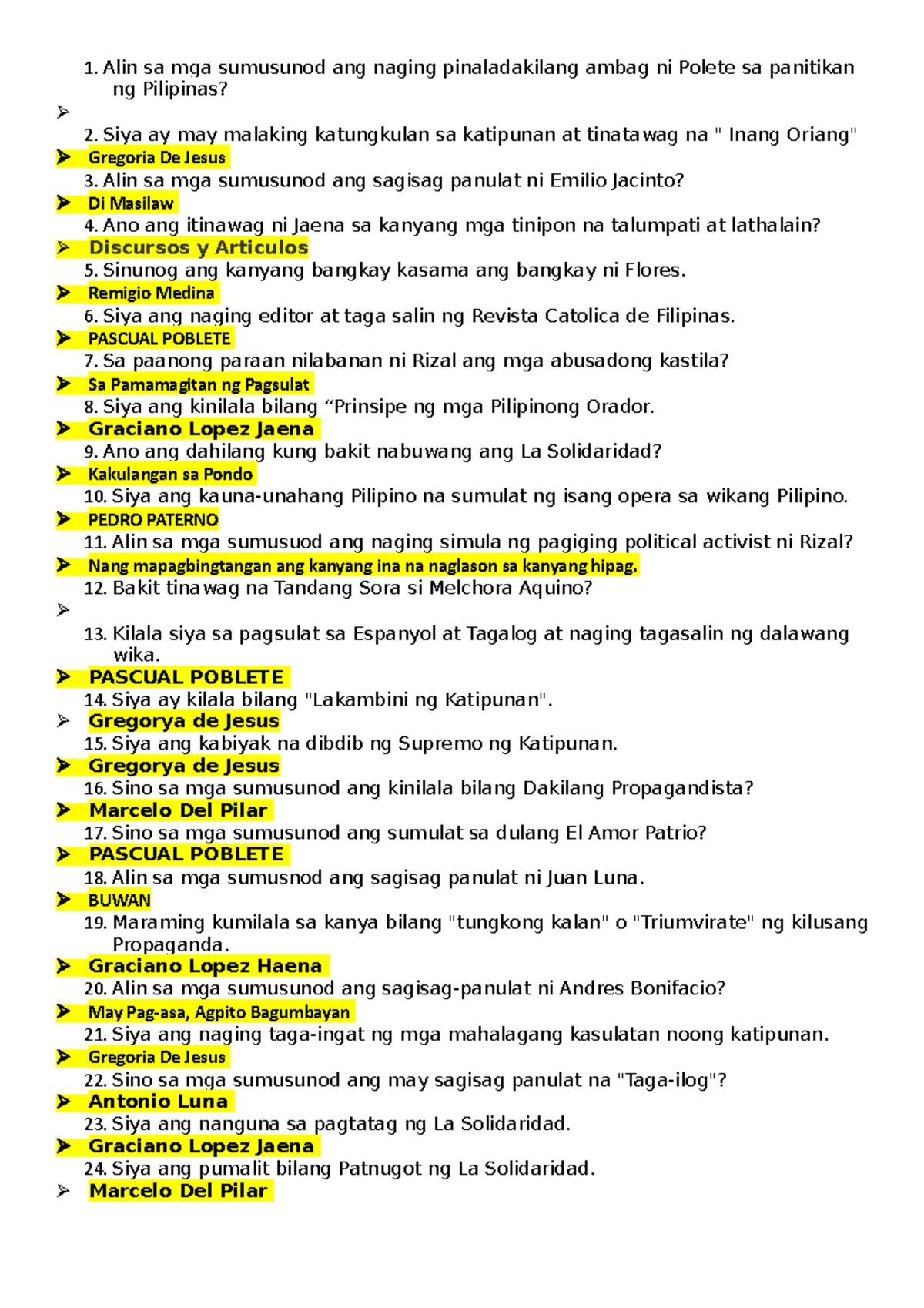 Panitikan SF - MD - Notes - Alin Sa Mga Sumusunod Ang Naging ...