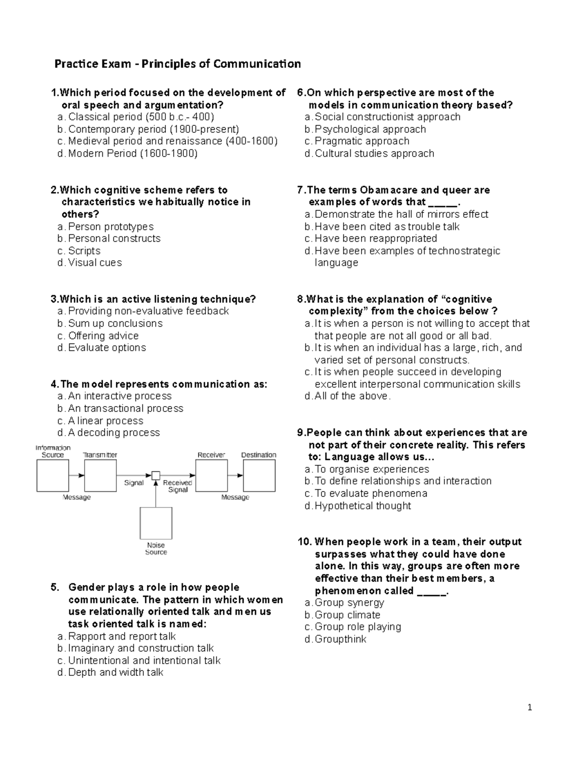 Lecturers - Session 5.1 - Practice Exam (A016) - Practice Exam ...