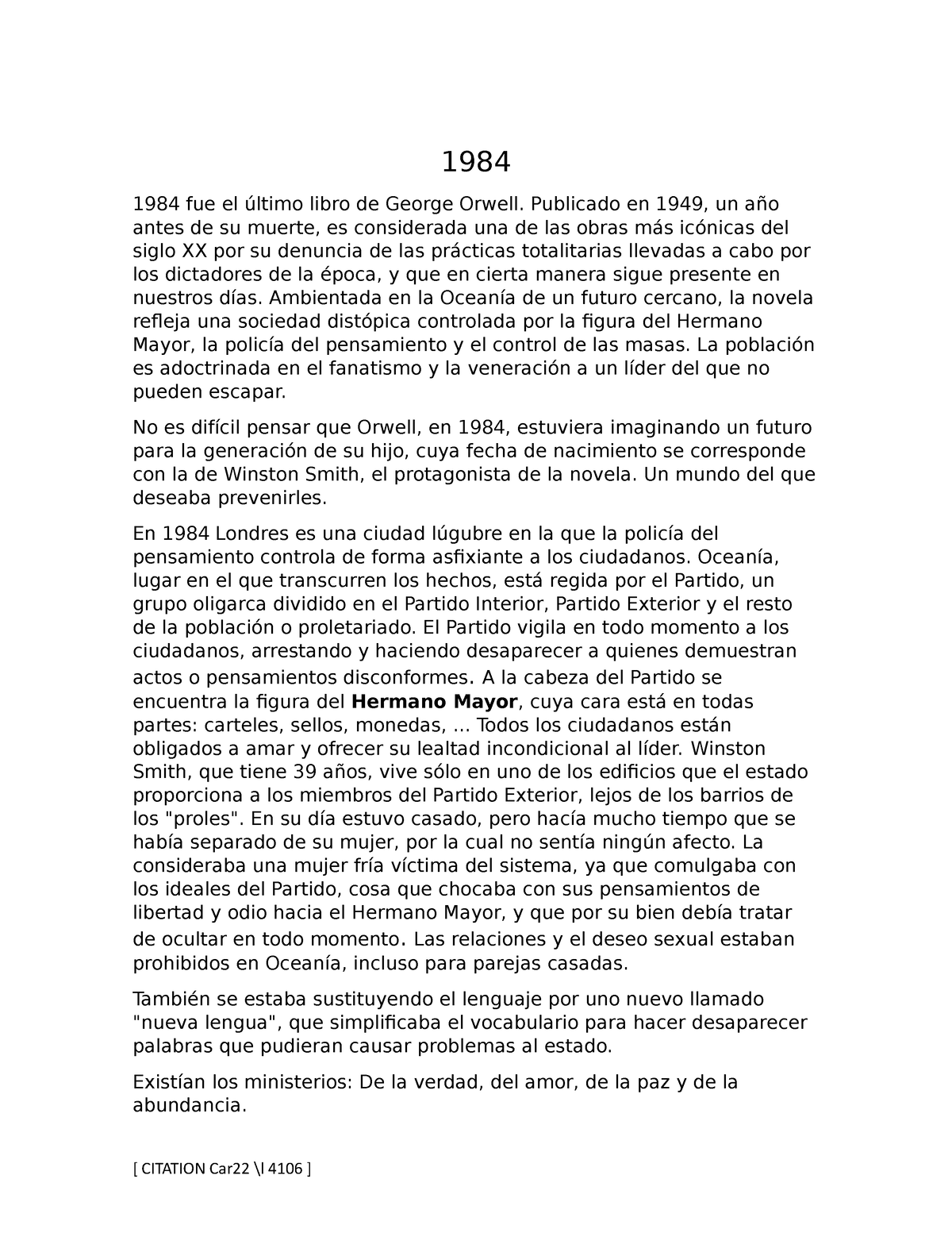 resumen 1984 conclusion