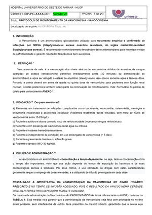 Comissão de Controle de Infeccção Hospitalar - Comissão de Controle de  Infecção Hospitalar Aula - Studocu