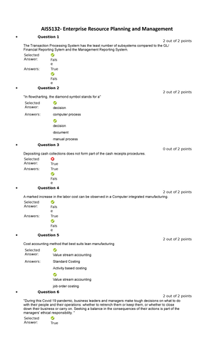 Notes - Introduction to ERP - INTRODUCTION TO ENTERPRISE RESOURCE ...