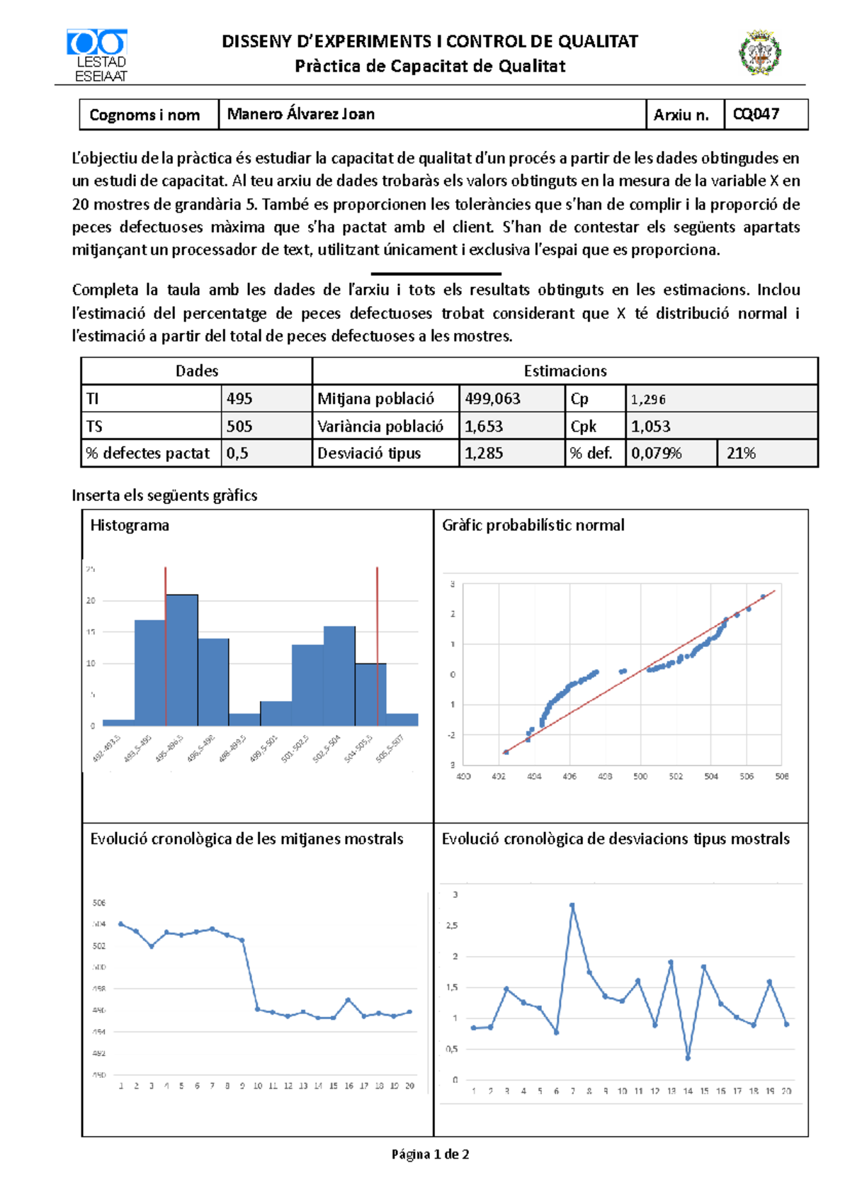 disseny d'experiments estadistica