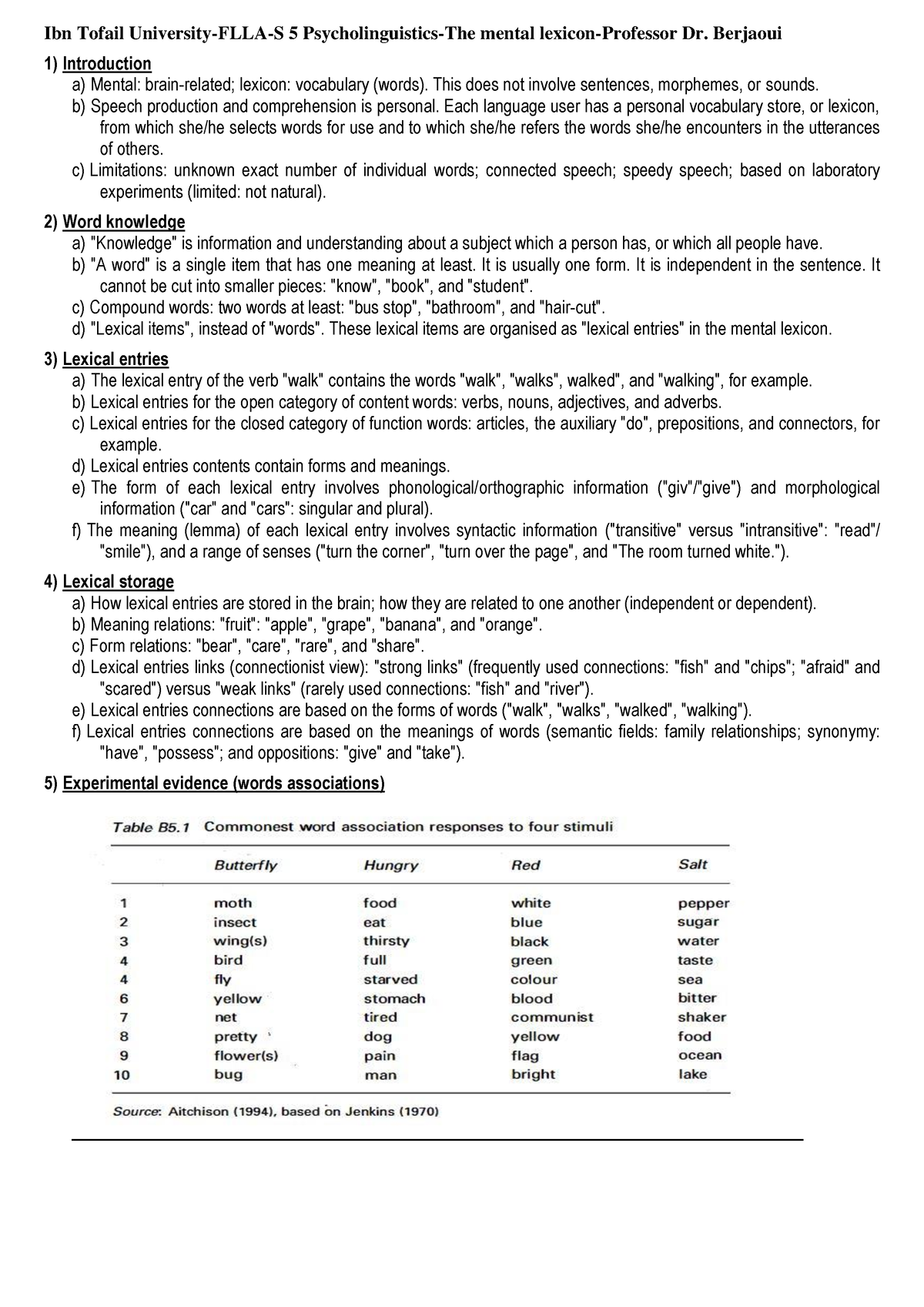 13-Professor Dr. Berjaoui-Psycholinguistics-Mental lexicon-2022 - Ibn ...