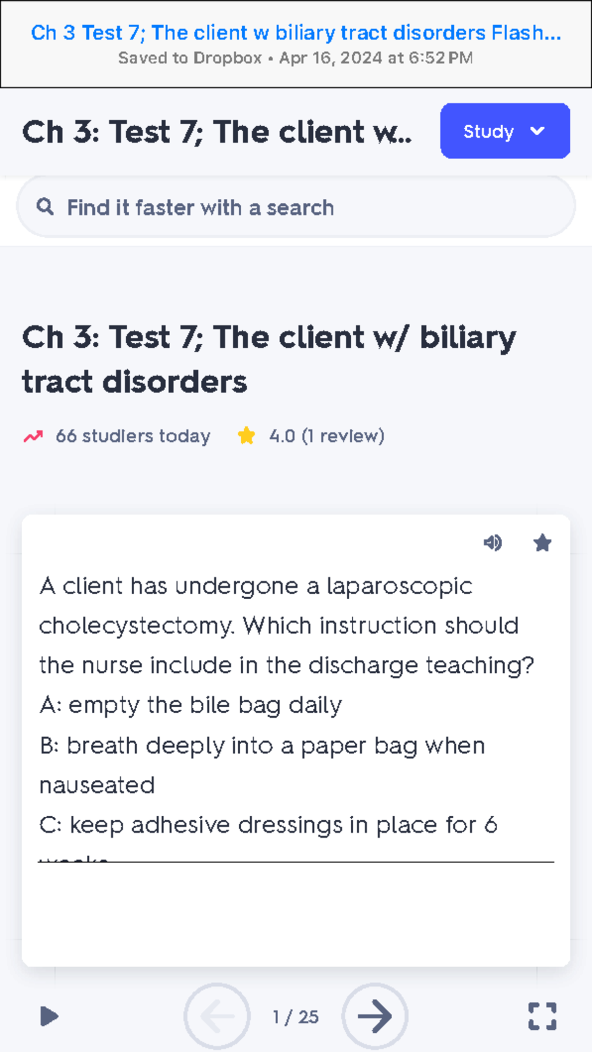 Ch 3 Test 7; The client w biliary tract disorders Flashcards Quizlet