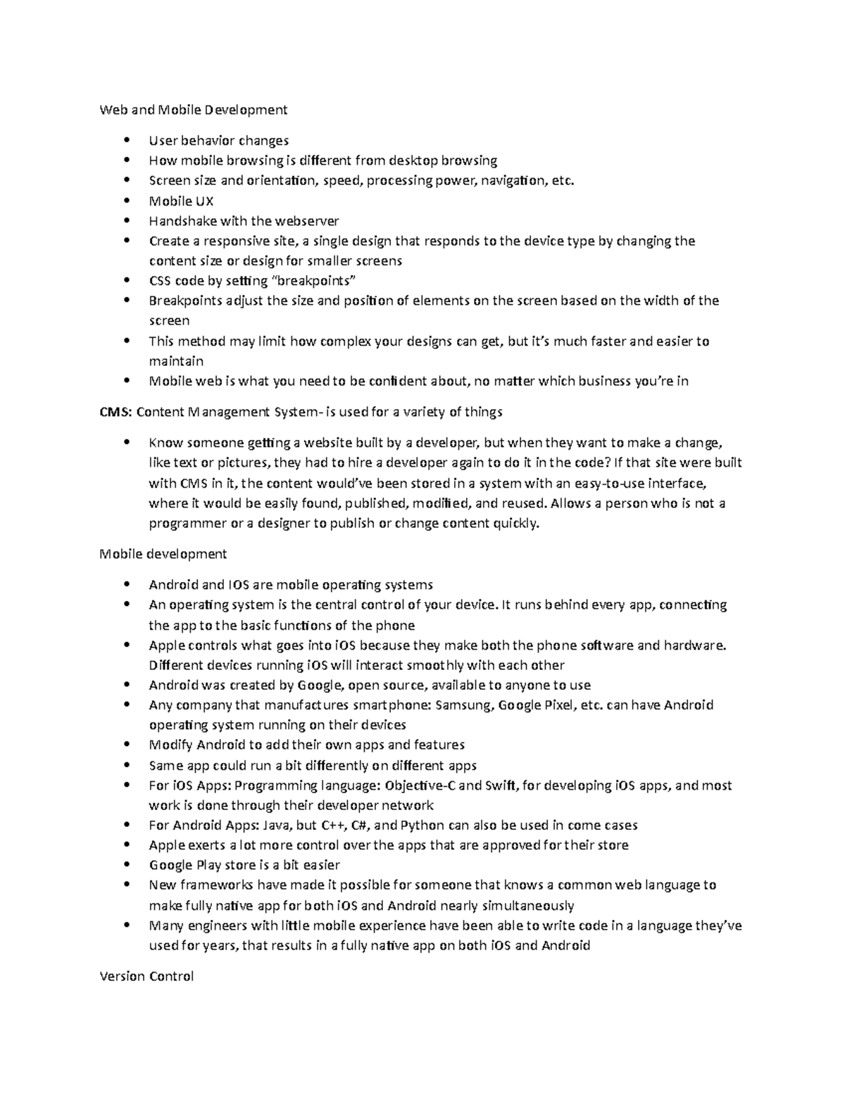 Technology 102 for PM - These are lecture notes that were very helpful ...