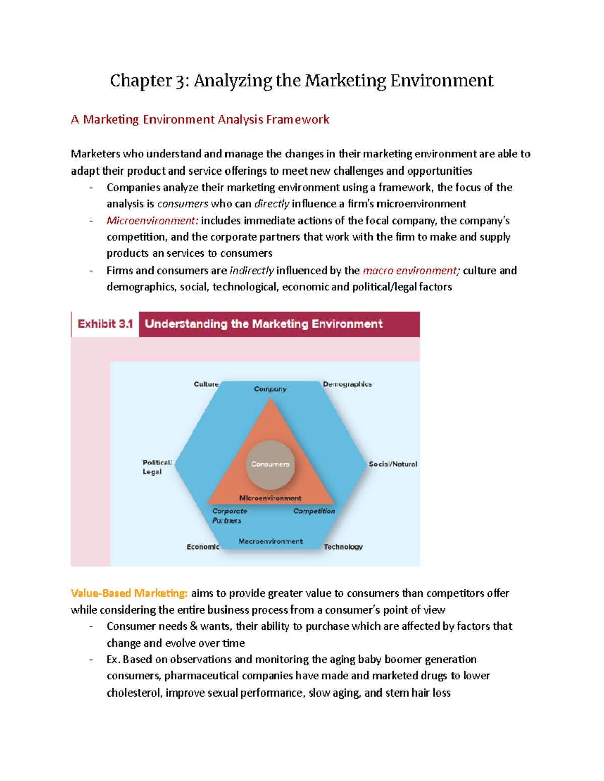 2MA3 Ch. 3 - Analyzing the Marketing Environment - Chapter 3: Analyzing ...