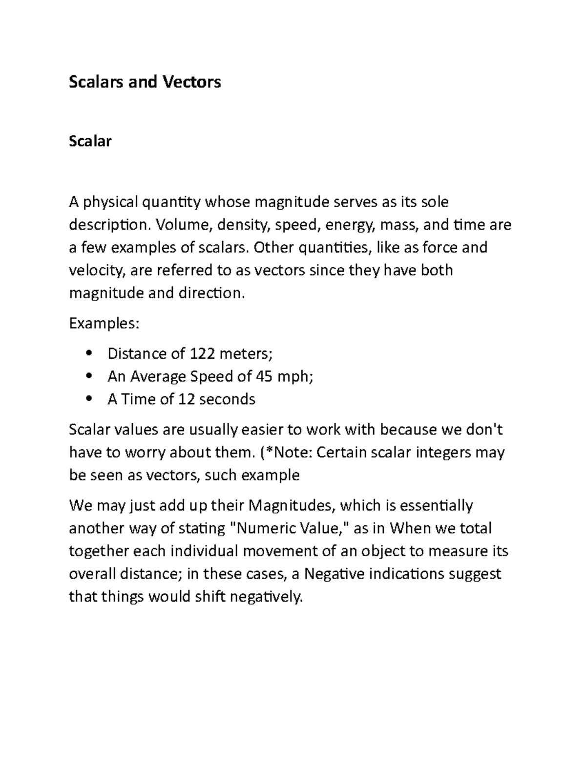 Scalars and Vectors - What is Scalar and Vector and their differences ...