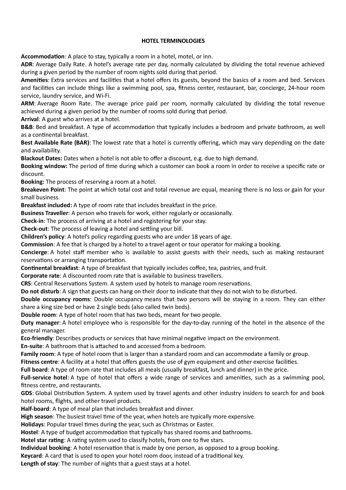 hotel-terminologies-recitation-hotel-terminologies-accommodation