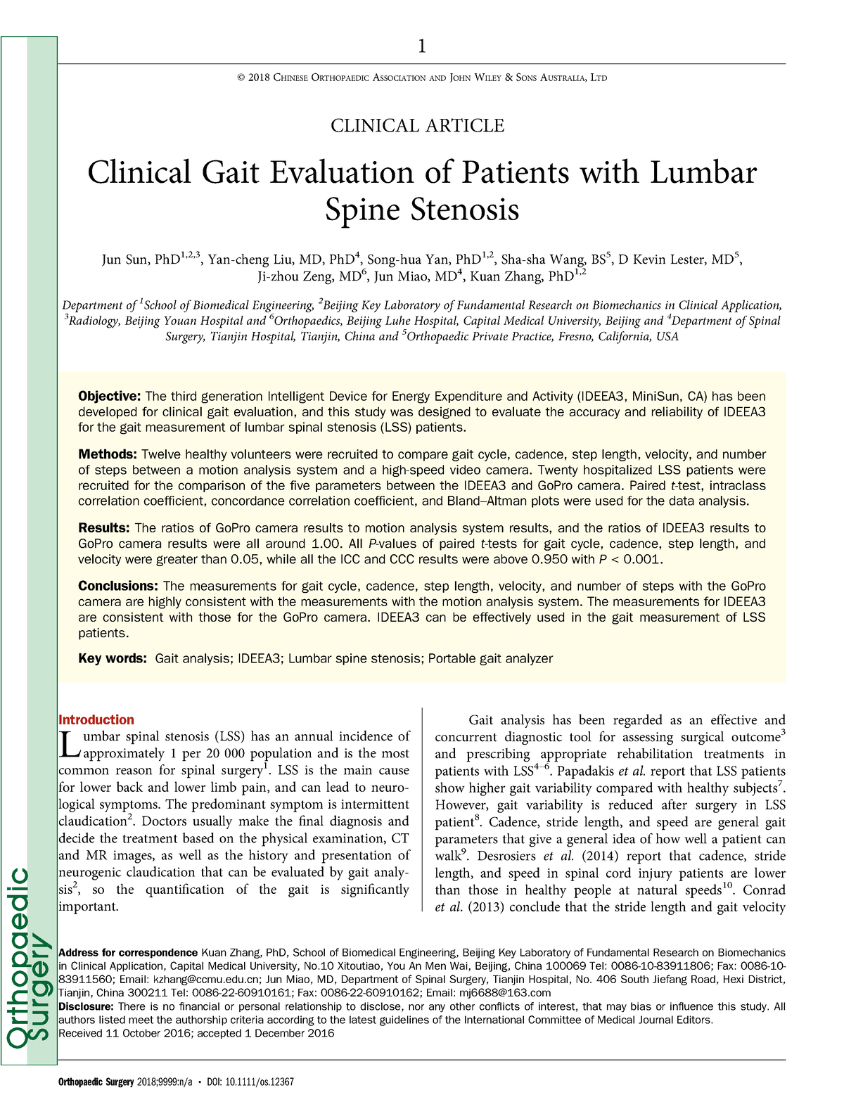 07-Clinical Gait Evaluation Of Patients With Lumbar - CLINICAL ARTICLE ...