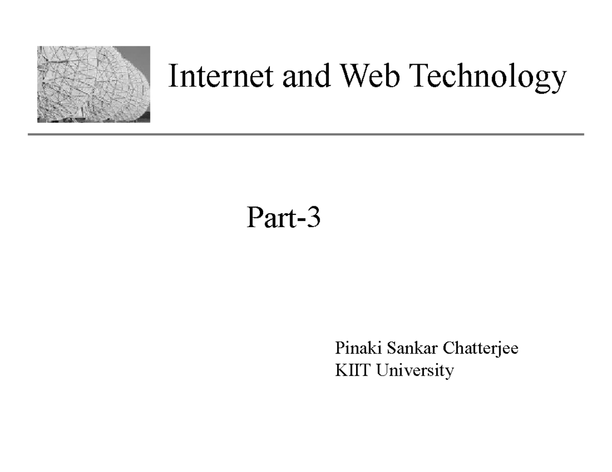 Advantages of using frames - Internet and Web Technology Part- Pinaki ...