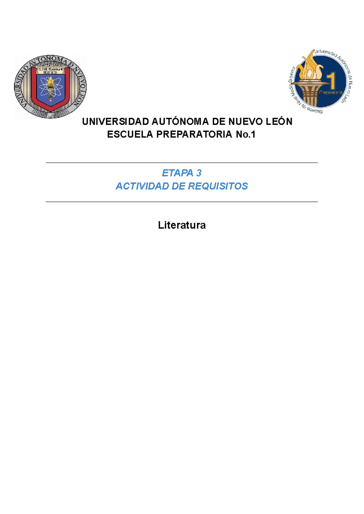 Etapa 3 Literatura - actividad de requisito - UNIVERSIDAD AUTÓNOMA DE ...