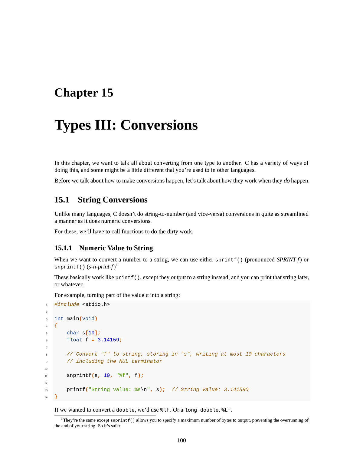 C Programming 4 - Chapter 15 Types III: Conversions In This Chapter, We ...