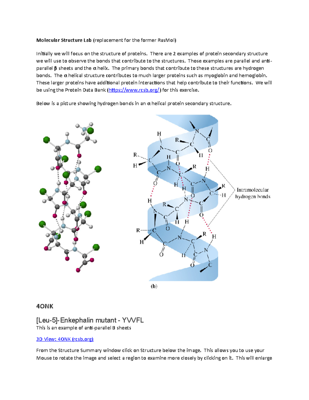 Molecular Structure Lab(LAB 4) - Molecular Structure Lab (replacement ...