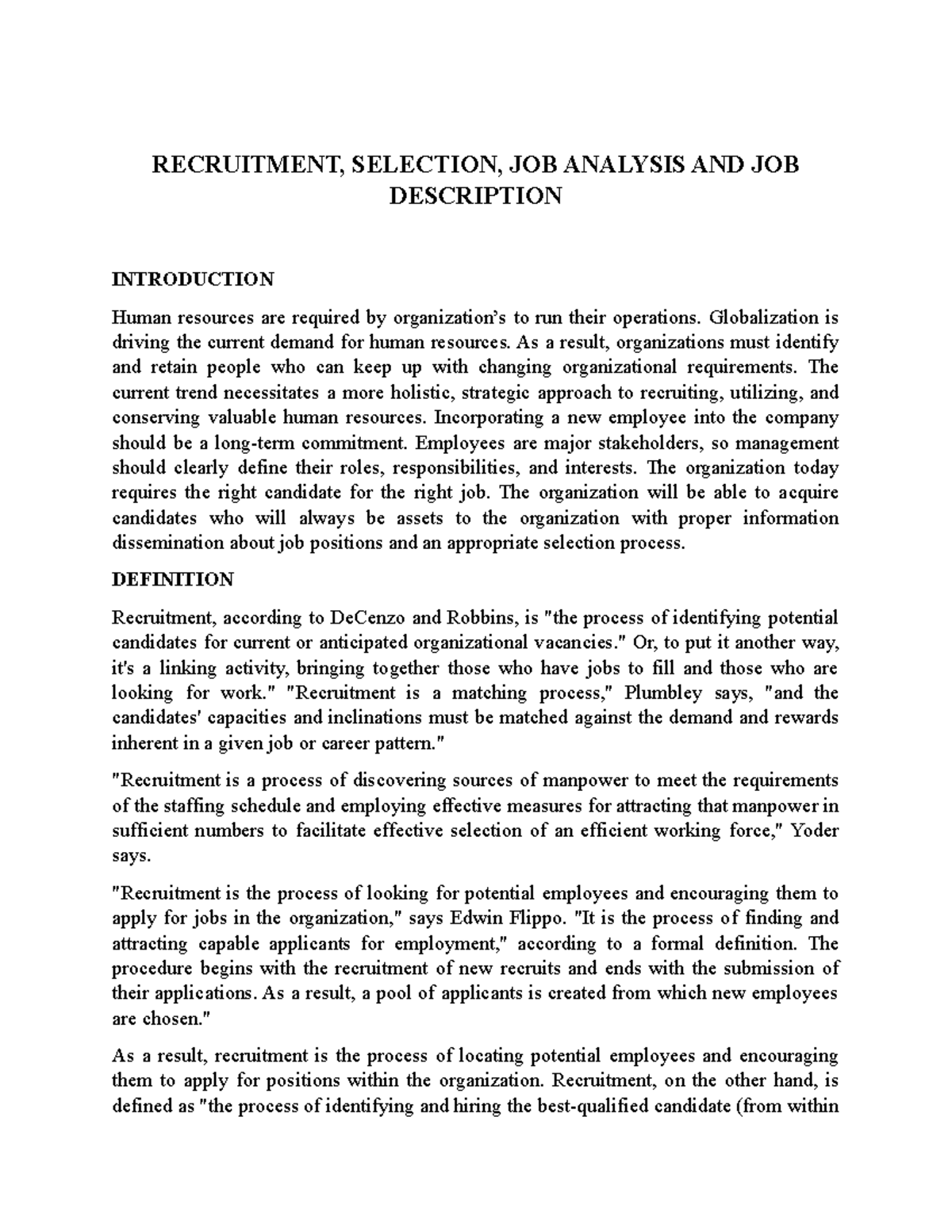 recruitment-selection-job-analysis-and-job-description-recruitment