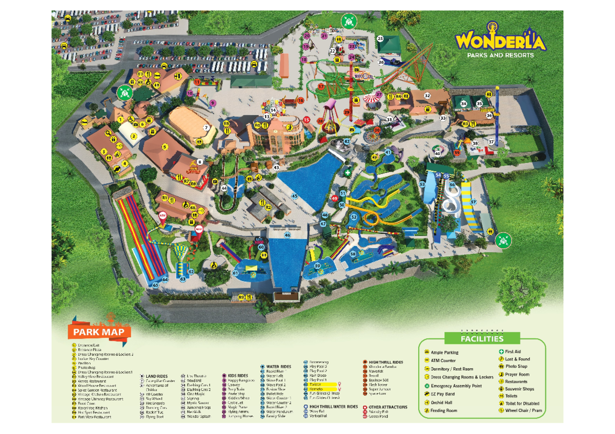 Wonderla kochi park map 1 2 - CECECEL AYA 20 21 01 25 19 23) WONDERLA ...