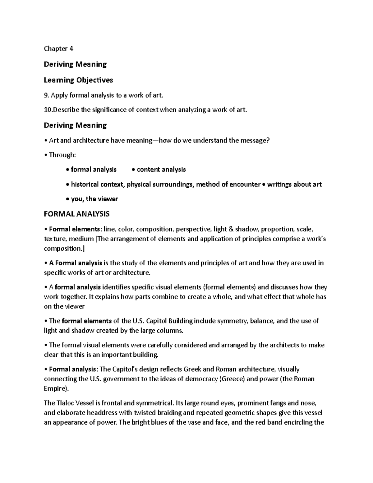 Chapter 4 - Chapter 4 Deriving Meaning Learning Objectives Apply formal ...