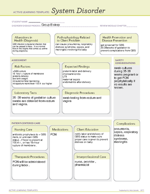 Newborn Care Template - ACTIVE LEARNING TEMPLATES Nursing Skill STUDENT ...