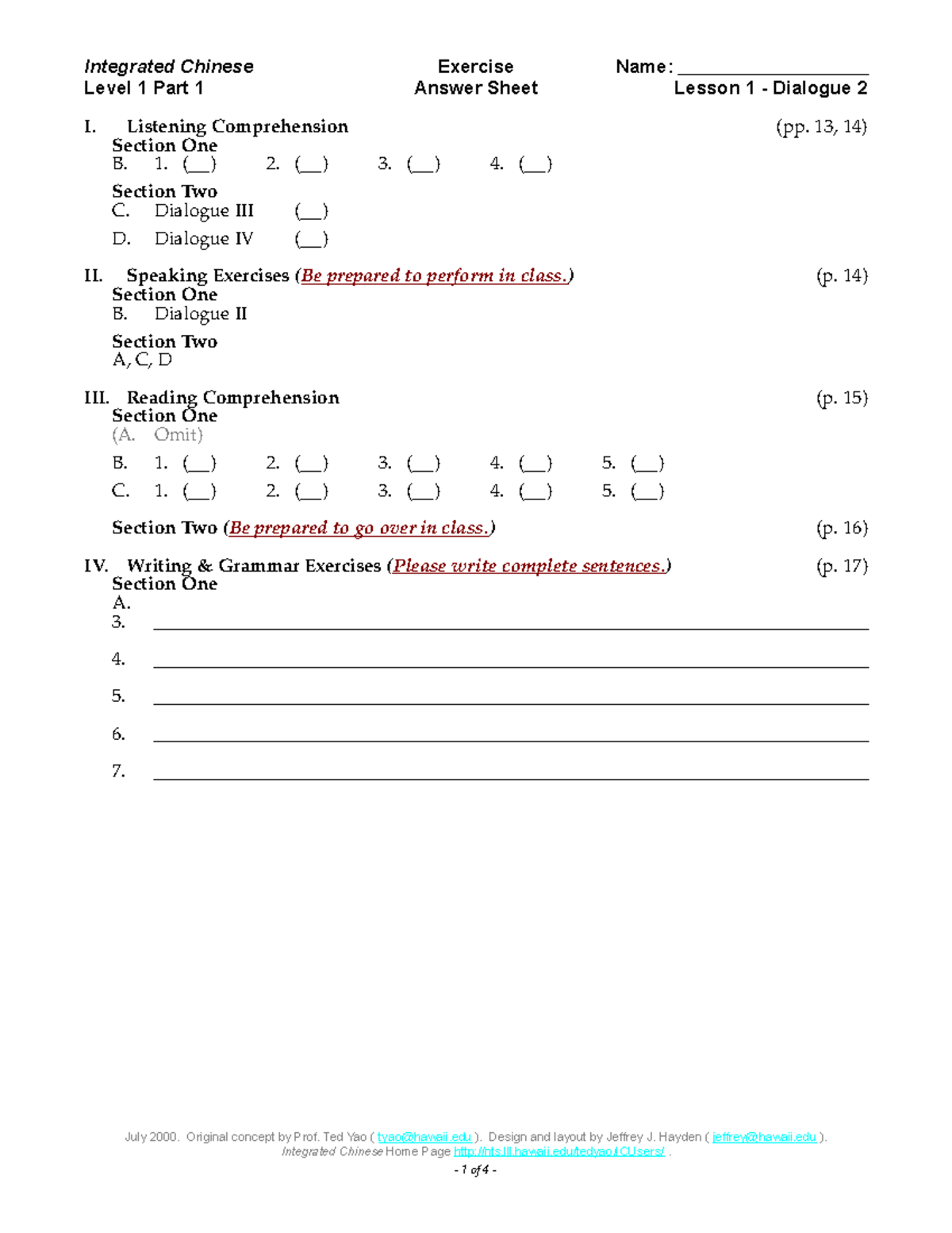 chinese-help-workbook-level-1-part-1-answer-sheet-lesson-1-dialogue