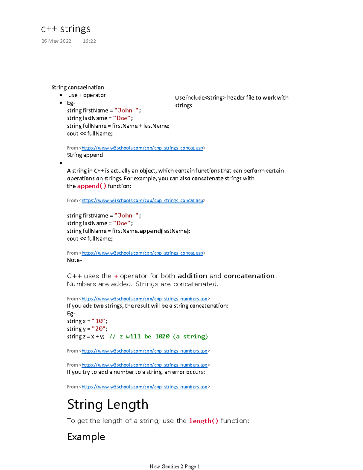 C++ strings - Use include header file to work with strings String ...