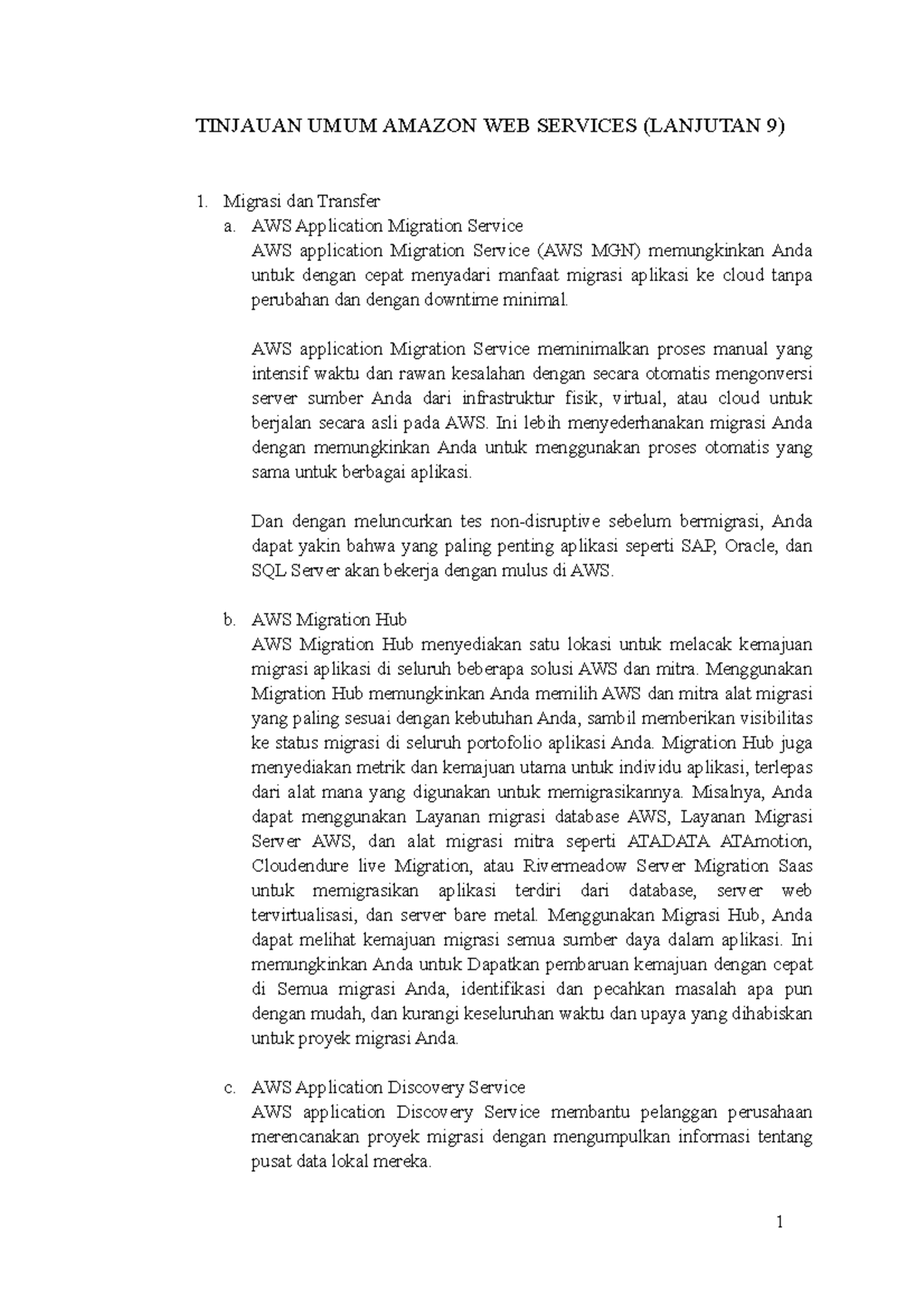 Aws whitepaper 9 - TINJAUAN UMUM AMAZON WEB SERVICES (LANJUTAN 9 ...