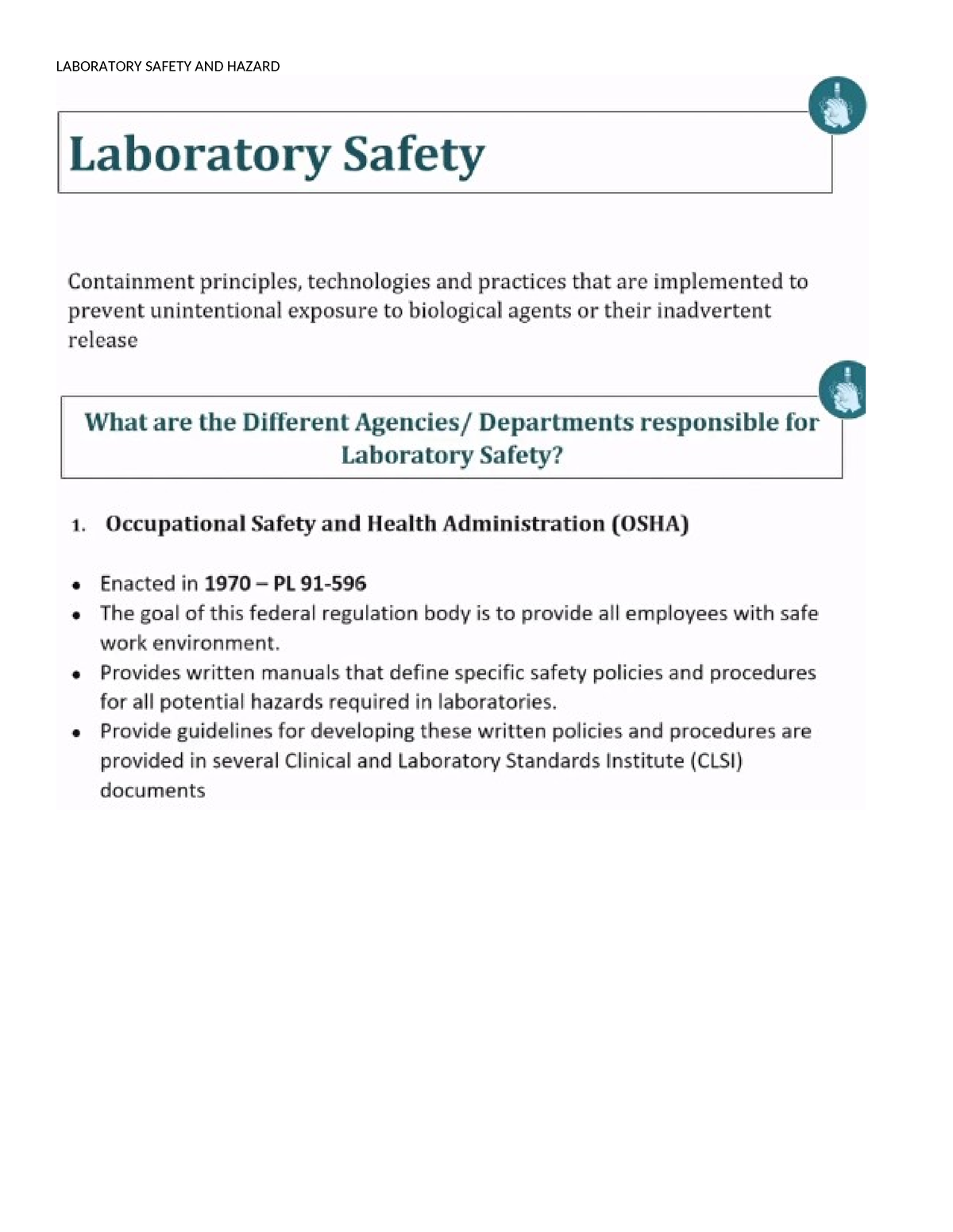 SPDX Lesson 1 - LABORATORY SAFETY AND HAZARD 30 Mins To Kill HEPA B ...