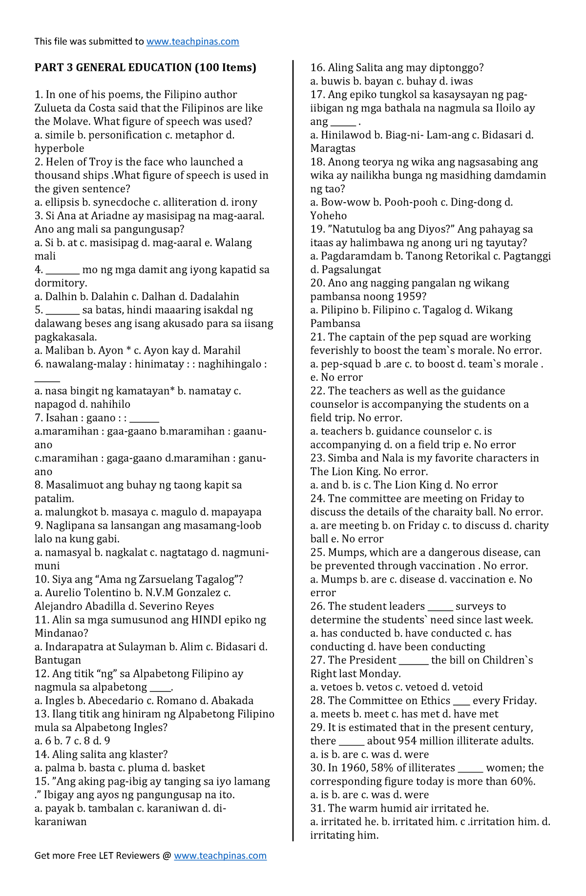 part-3-general-education-www-part-3-general-education-100-items-in