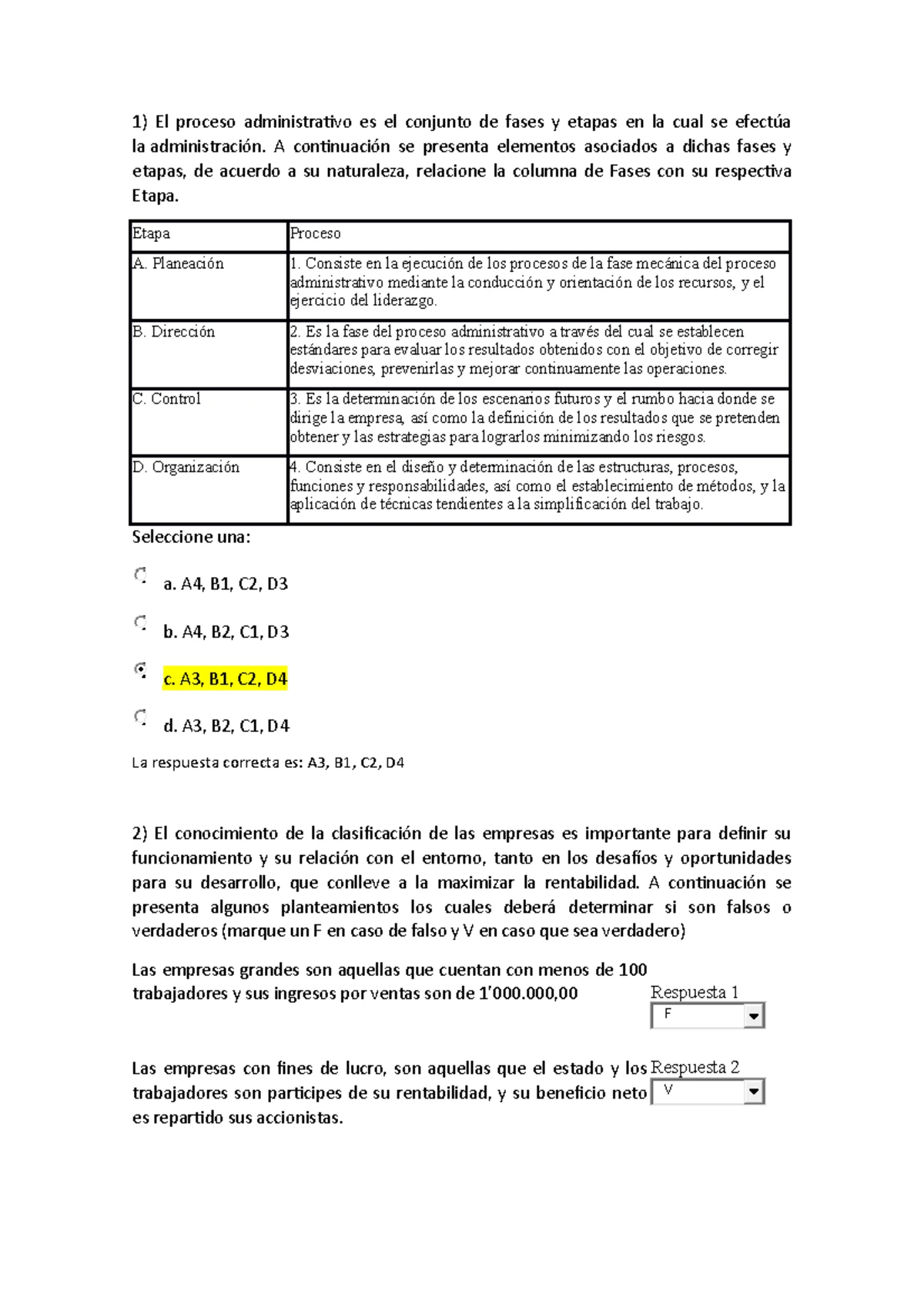 Cuestionario 2 Revisión Del Intentoconta - Pregunta 1 Correcta Se ...