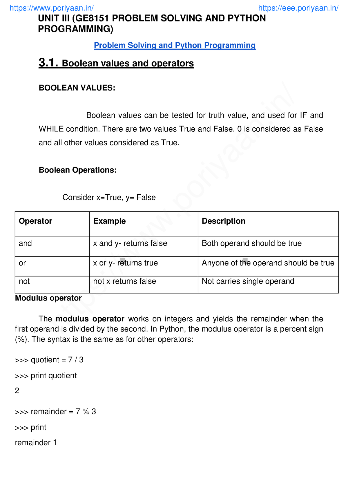 problem solving and python programming notes