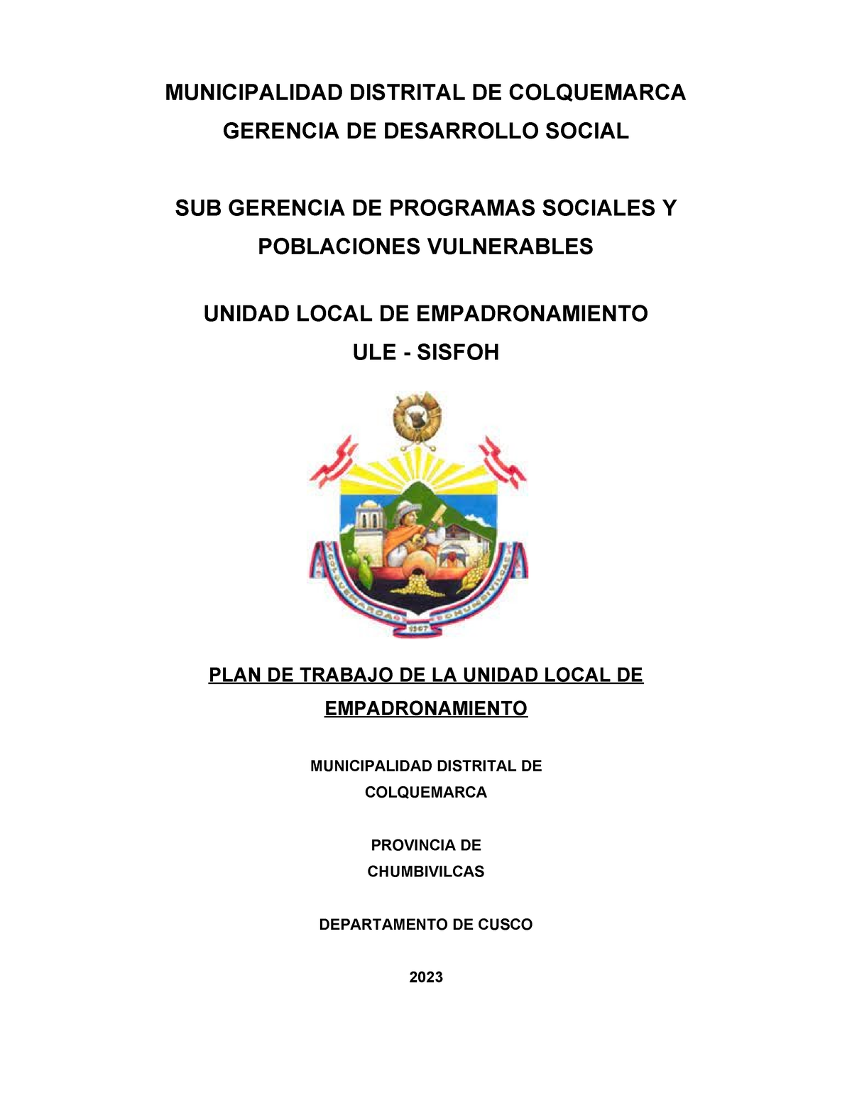 Plan de trabajo de ULE 2024 Final MUNICIPALIDAD DISTRITAL DE