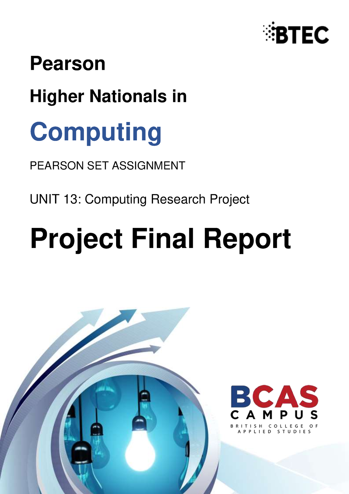 What Does The Project Final Report Include