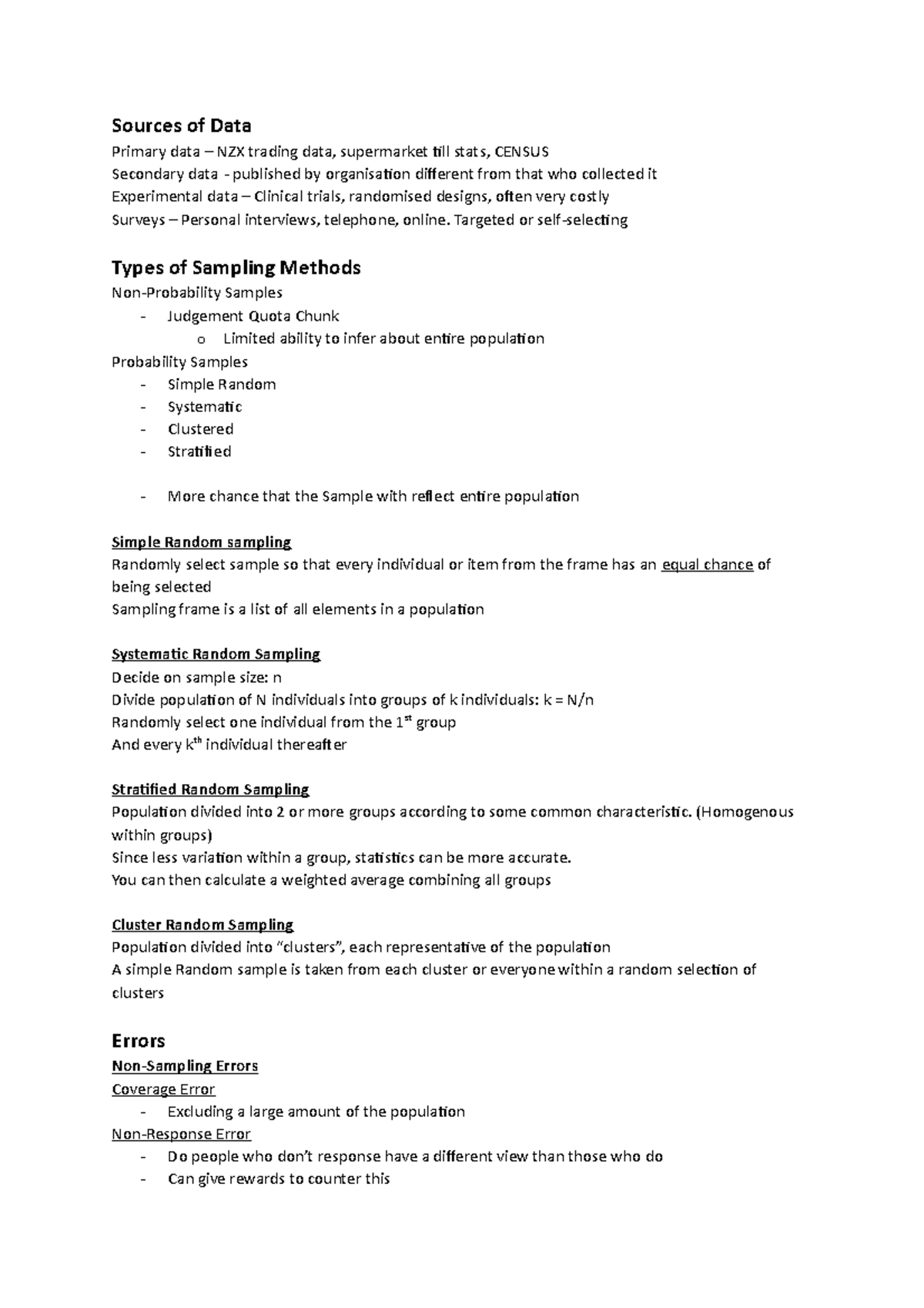 Lecture 04 - Data Collection and Sampling - Interpreting Business Data ...