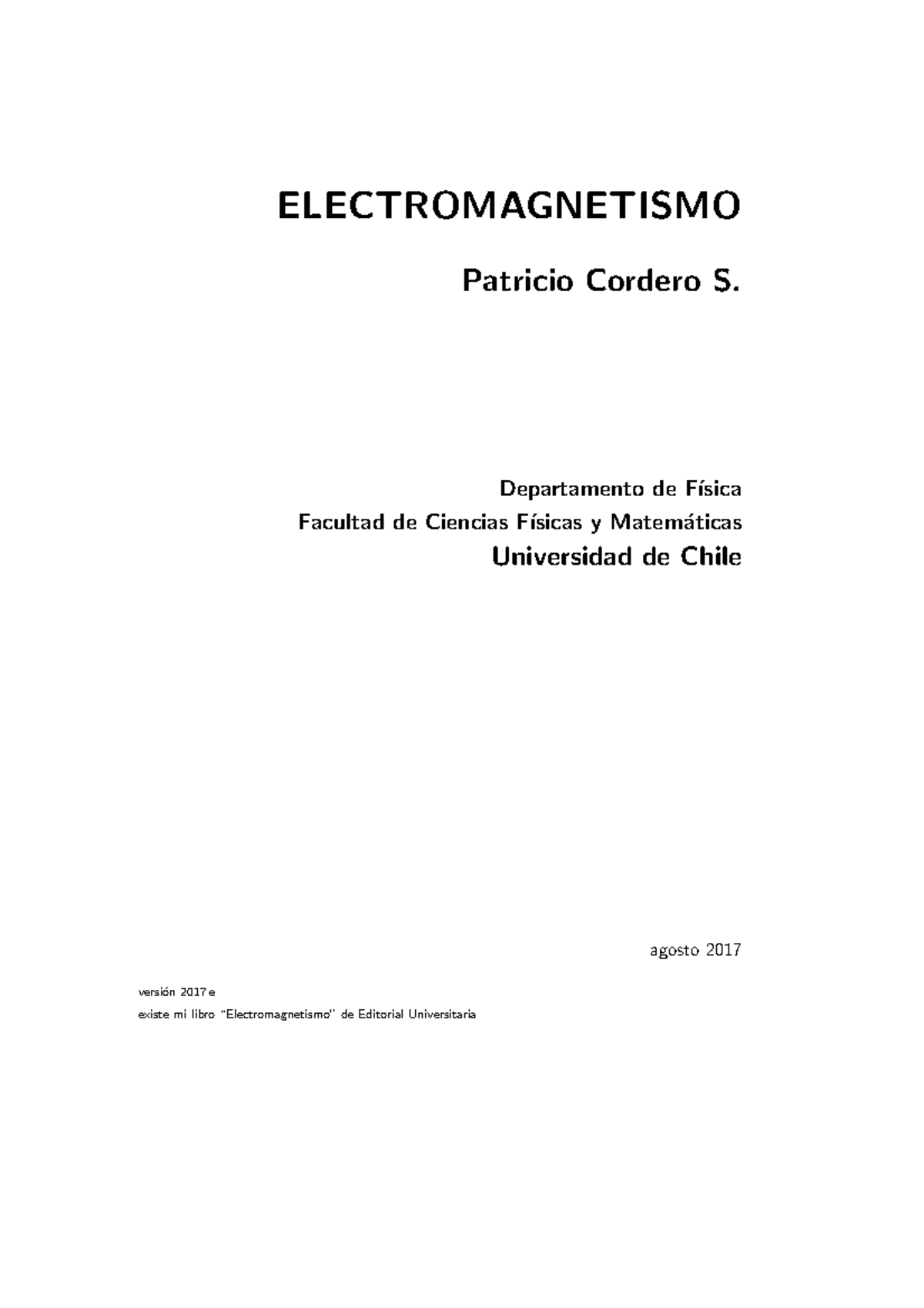 Ficica III - Teoria - Teoría Para Física III, Electromagnetismo ...