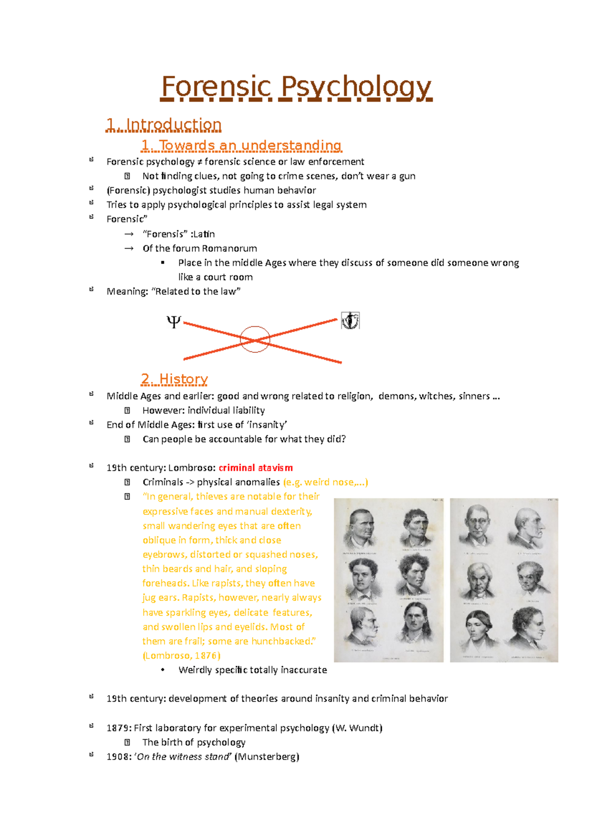 Forensic Psychology - Forensic Psychology 1. Introduction 1. Towards An ...