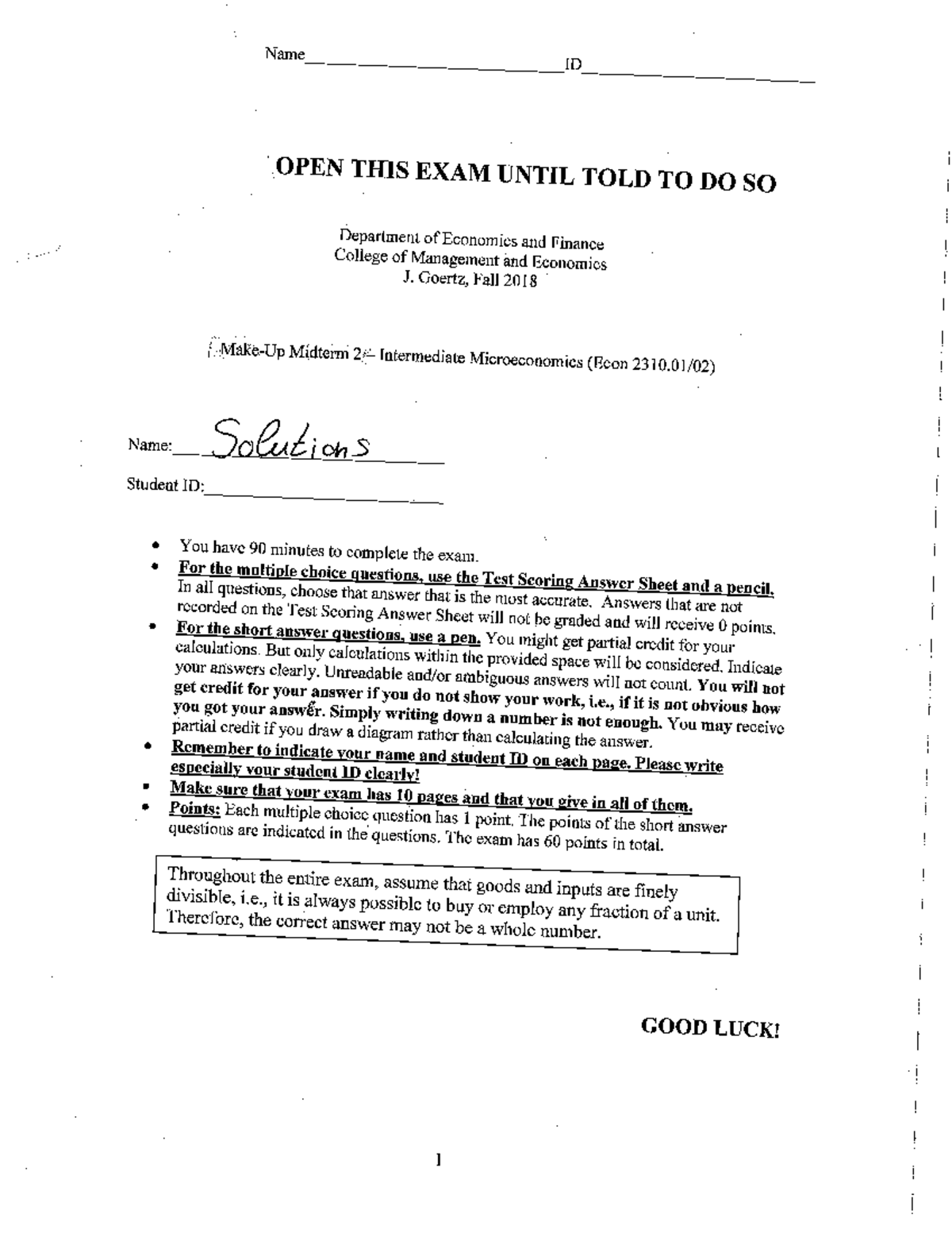 Midterm 2 2021, questions and answers - Econ2310 - Studocu