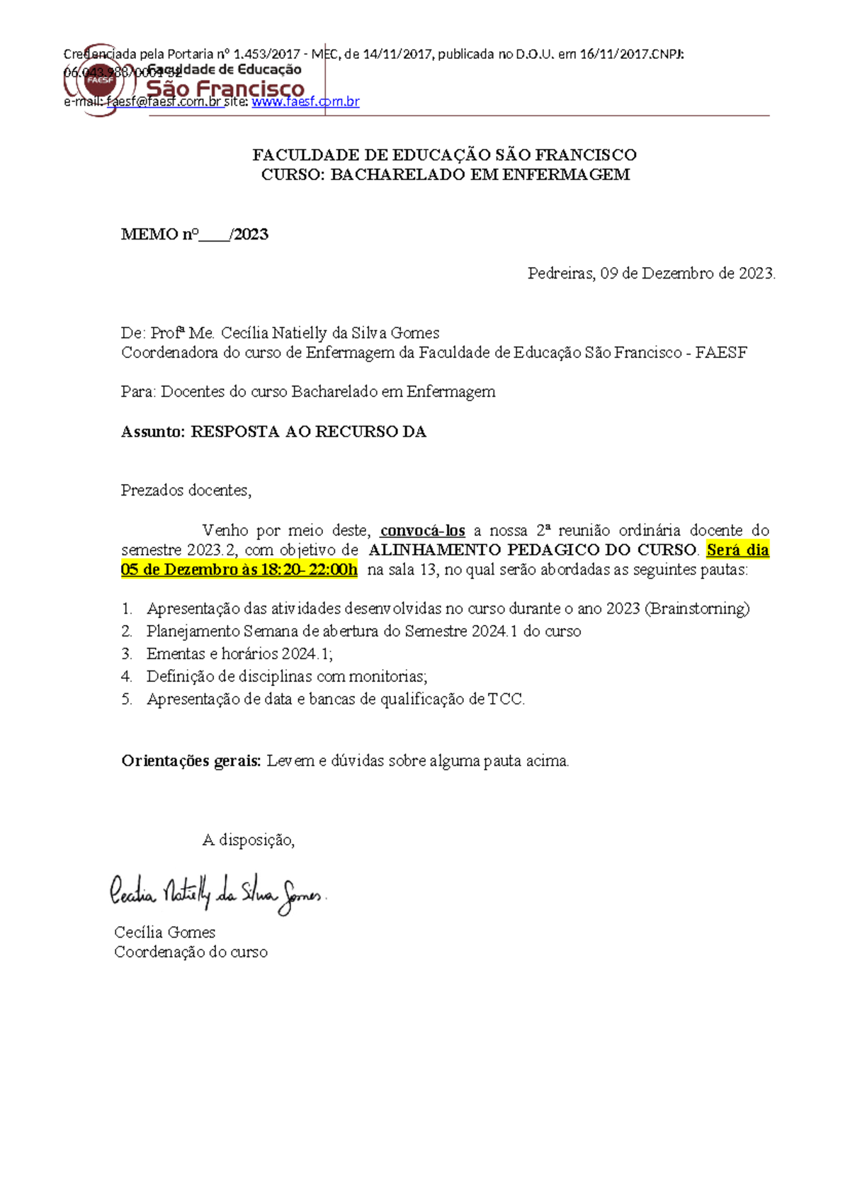 Venho Por Meio Deste Requerimento - FDPLEARN