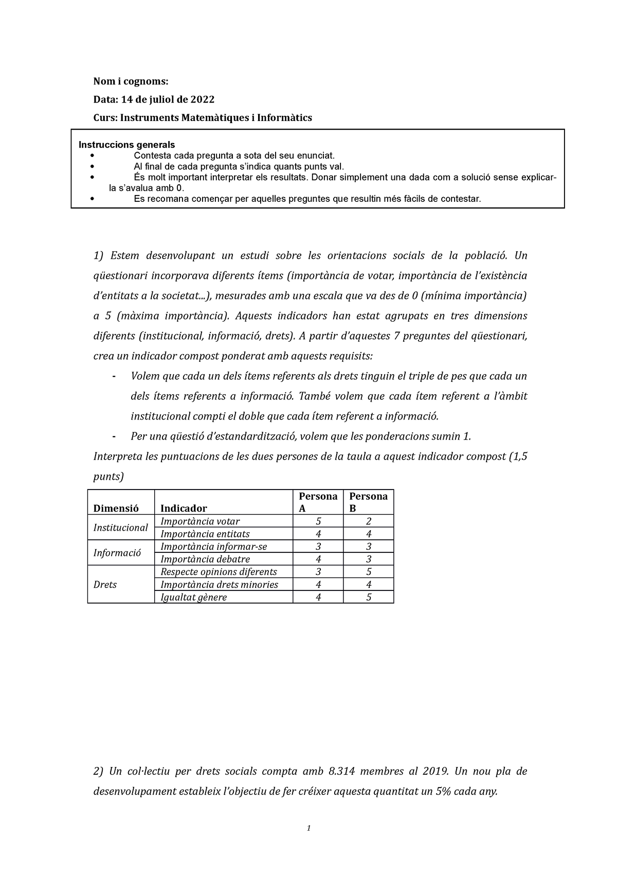 Examen Recu Crimi 2022-1 - Nom I Cognoms: Data: 14 De Juliol De 2022 ...