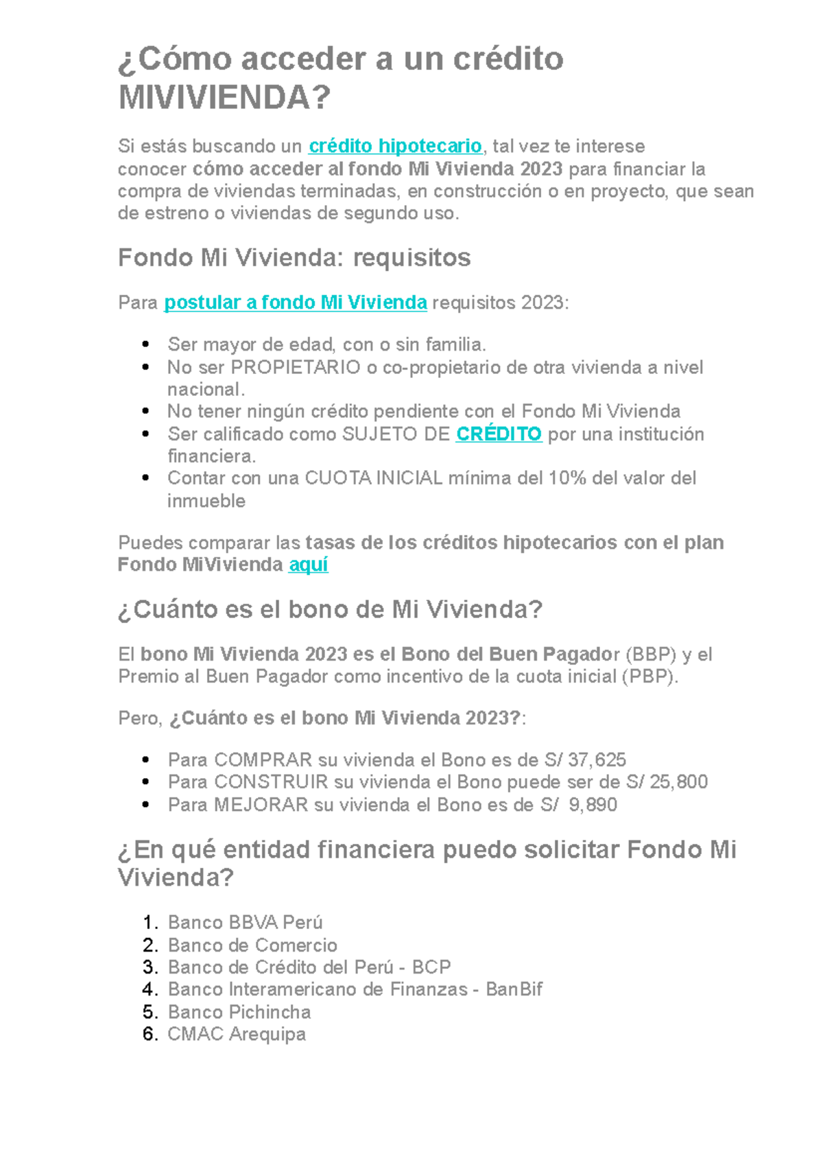 Cómo Acceder A Un Crédito Mivivienda ¿cómo Acceder A Un Crédito Mivivienda Si Estás Buscando 1548