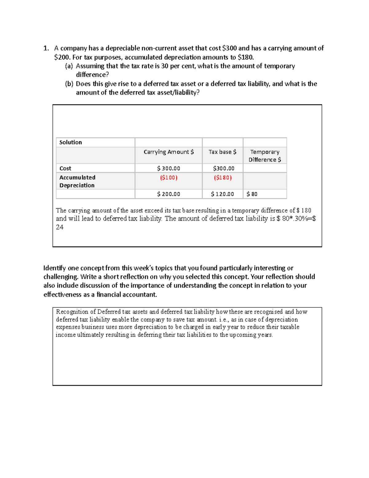 Corporate Accounting 3 1. A company has a depreciable noncurrent