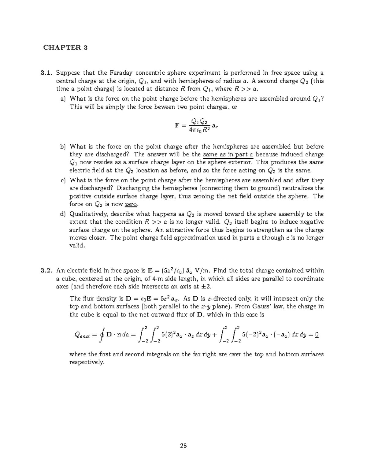 EMT CH3 NUM - these are numericals - CHAPTER 3 Suppose that the Faraday ...