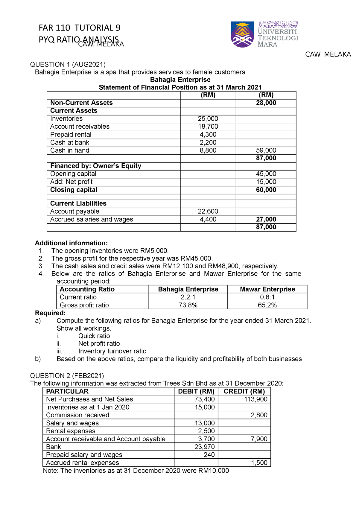 assignment 2 far110