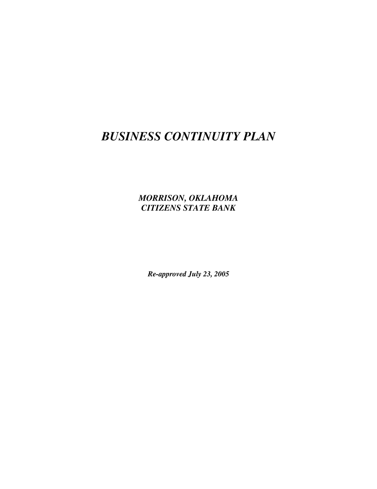 Computer Contingency Plan Word Format Free Download - BUSINESS ...