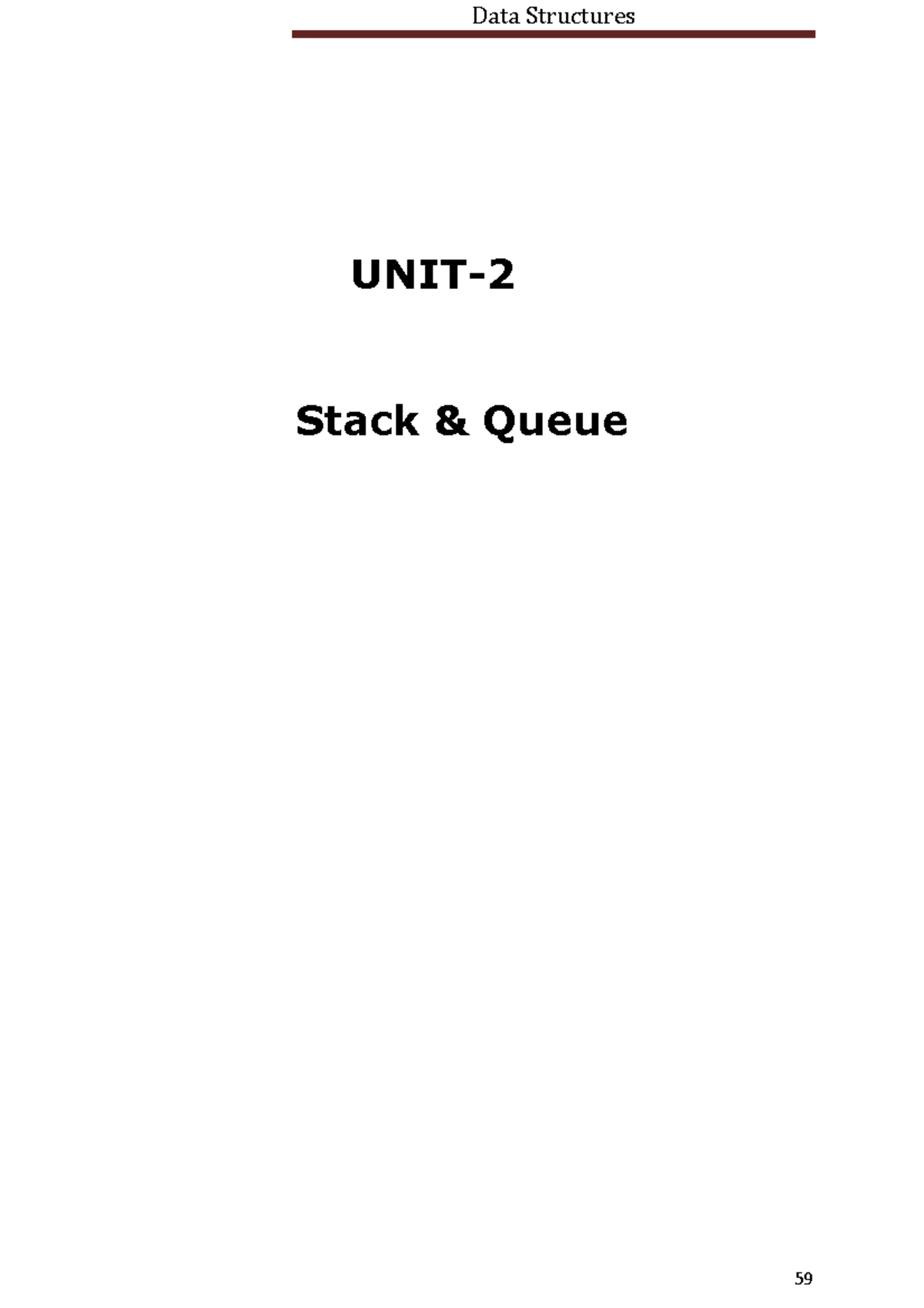 Stack AND Queue DATA Structures IN C - UNIT- Stack & Queue 13. Stack A ...