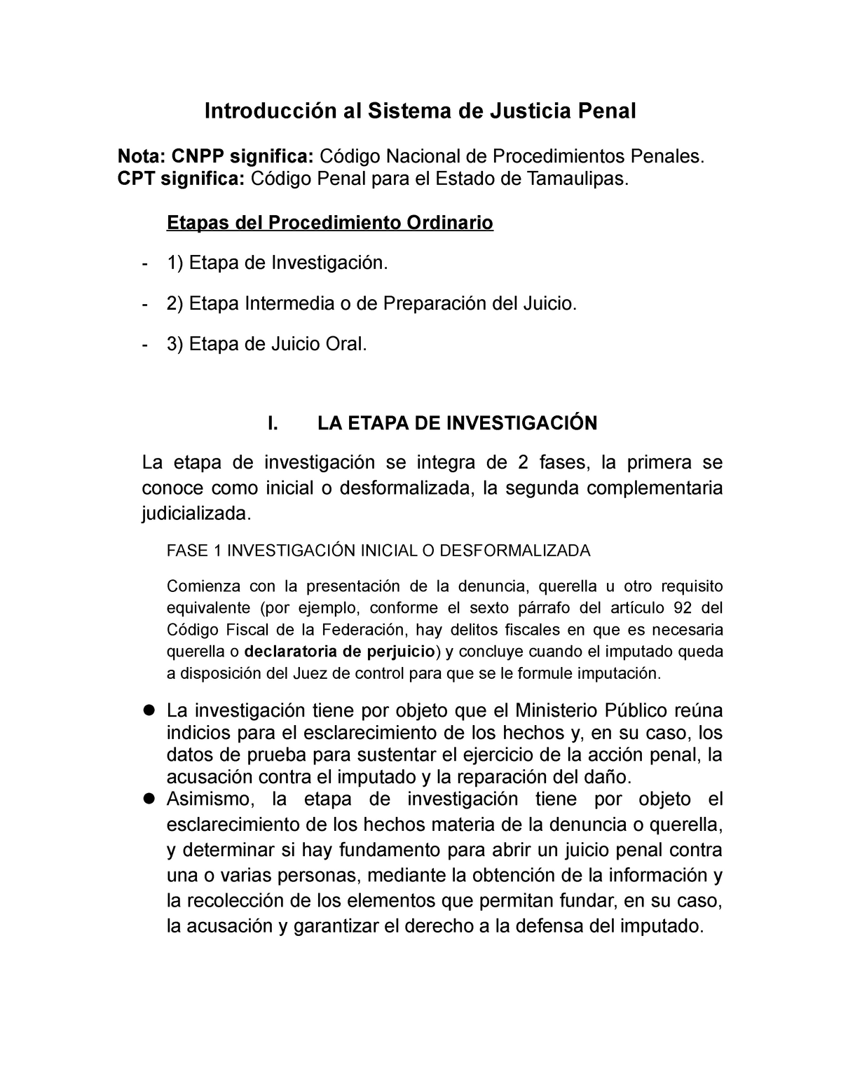 Apuntes N2 Introducción Al Sistema De Justicia Penal Introducción Al Sistema De Justicia 6194