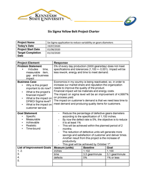 capstone project yellow belt pdf