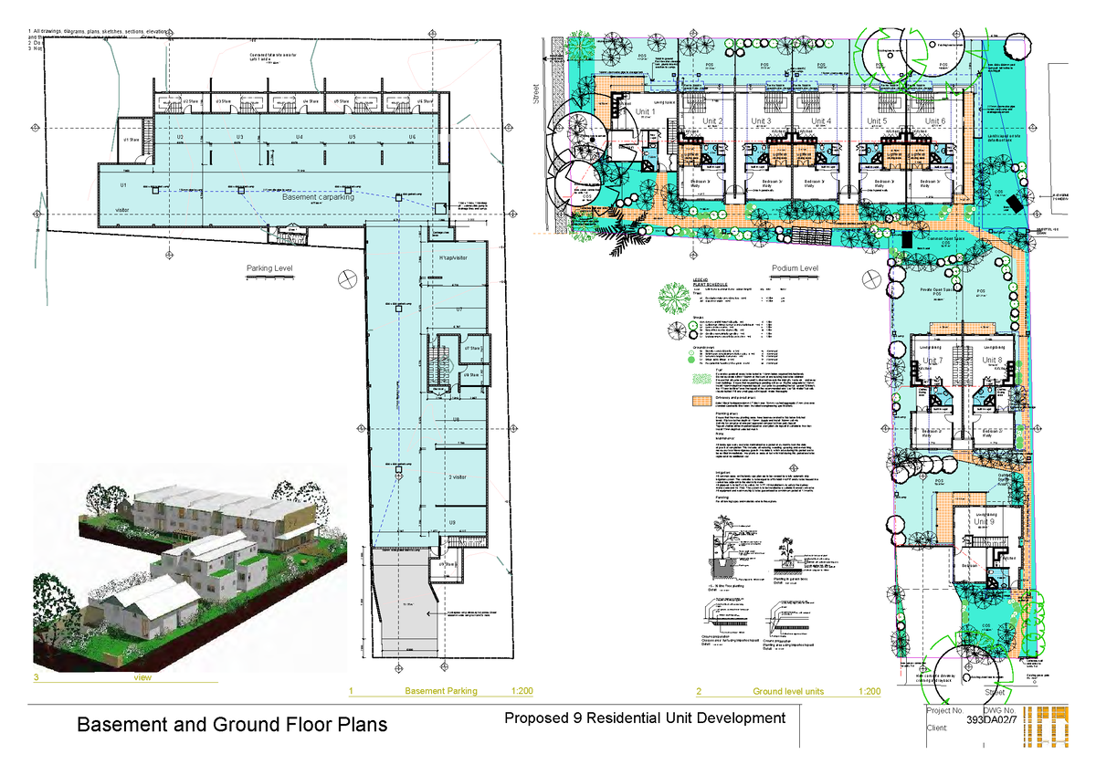 DWG 02 - Basement and Ground Floor Plans - DWG No. date: rev: Project ...