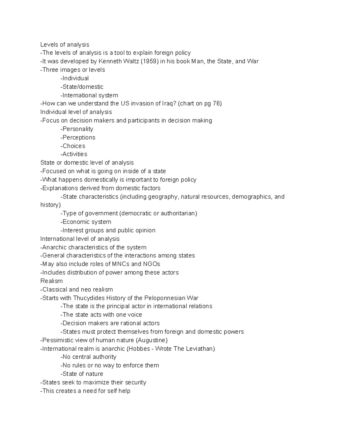 political-science-notes-levels-of-analysis-levels-of-analysis-is-a