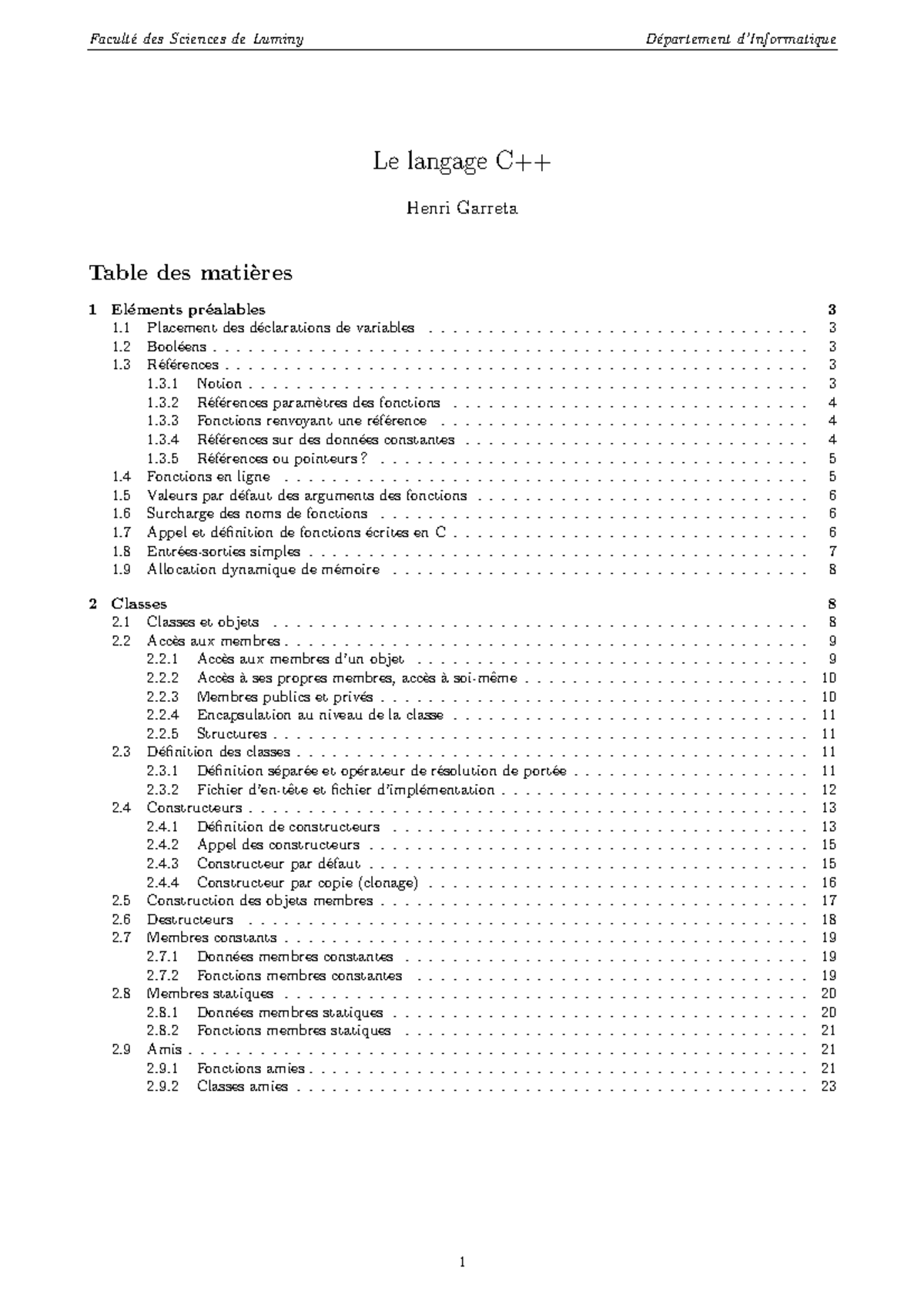 File - 26 - Le langage C++ gratuit - Facult ́e des Sciences de Luminy D ...